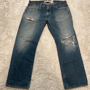Men’s Levi Strauss & CO. Distressed Jeans